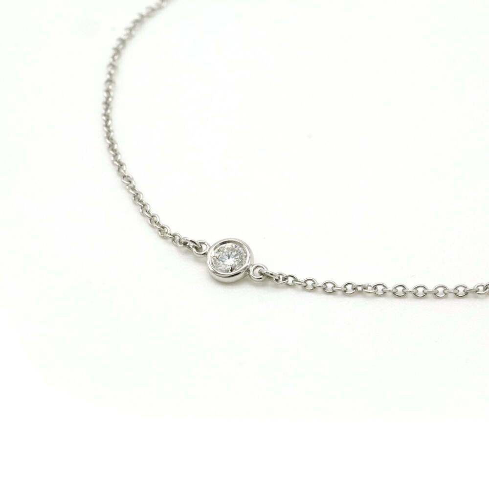 TIFFANY Authentic Silver Diamond Charm Bracelet - Picture 3 of 6